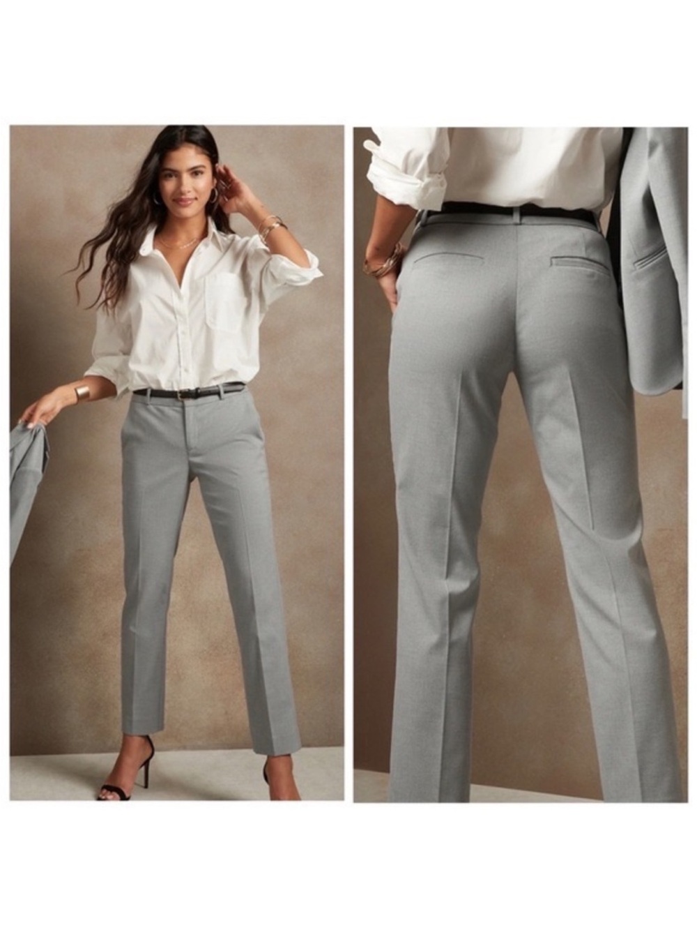 Banana Republic Martin Fit Gray Dress Pants Trouser